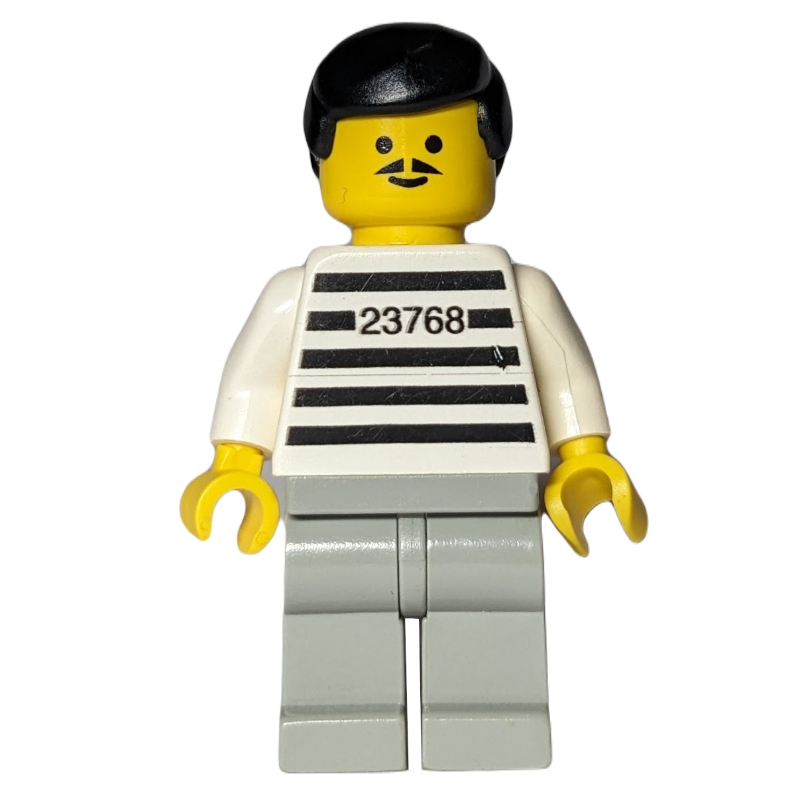 Jailbreak joe, chemise de prison avec #23768, jambes gris clair (Jailbreak Joe, Prison Shirt with #23768, Light Gray Legs)