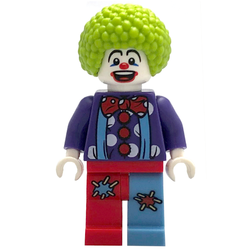 Clown d'anniversaire, vert citron afro (Birthday Clown, Lime Afro)