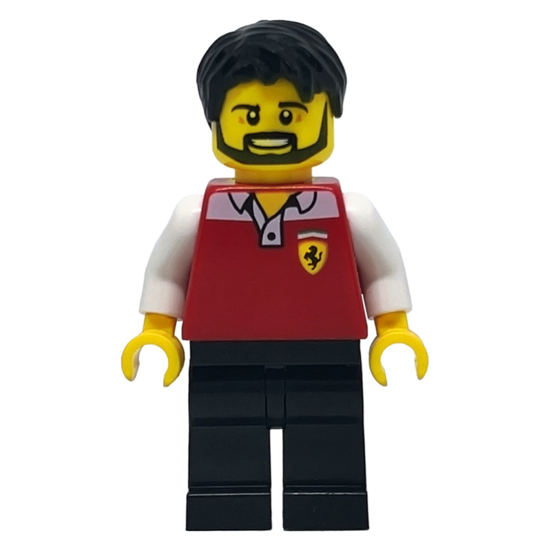 Ingénieur, ferrari, homme, jambes noires (Engineer, Ferrari, Male, Black Legs)