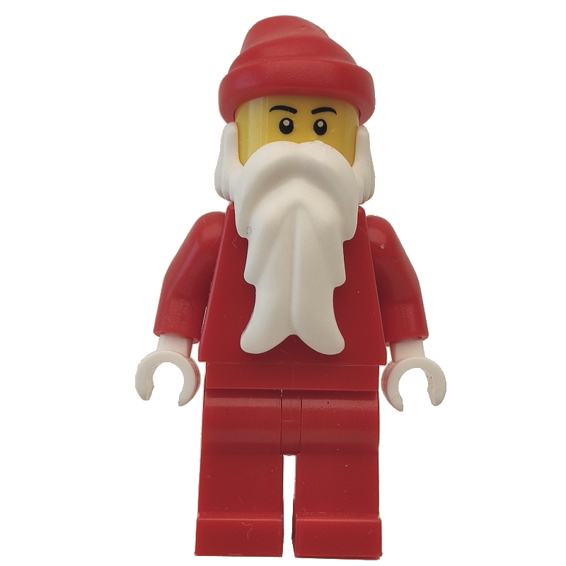 Père Noël, rouge uni, mains blanches (Santa, Plain Red, White Hands)