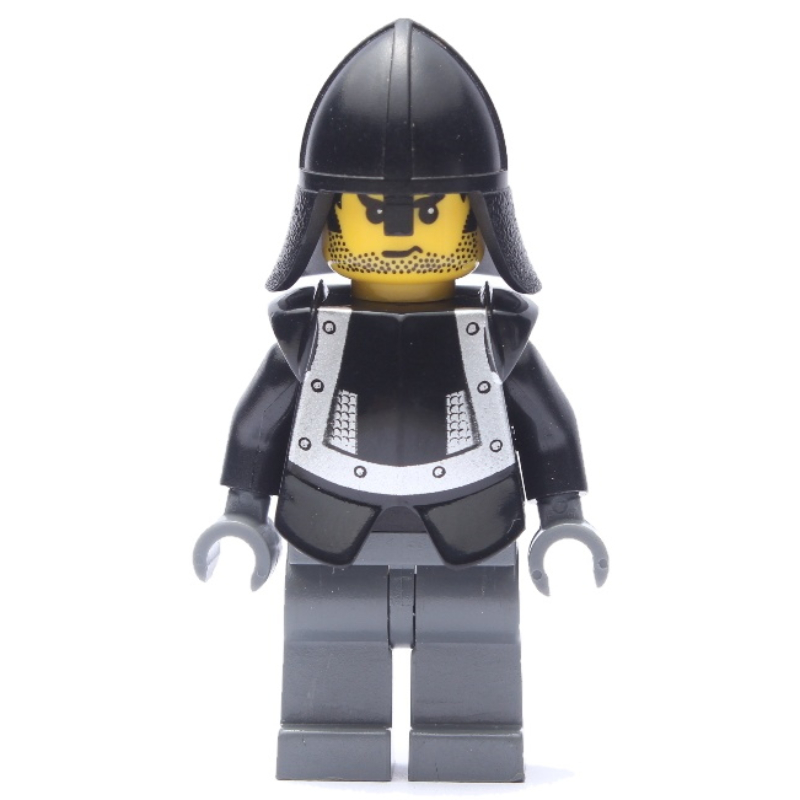 Chevalier (chevaliers royaume i) - jambes gris bleuté foncé, armure (Knight (Knights Kingdom I) - Dark Bluish Gray Legs, Armor)