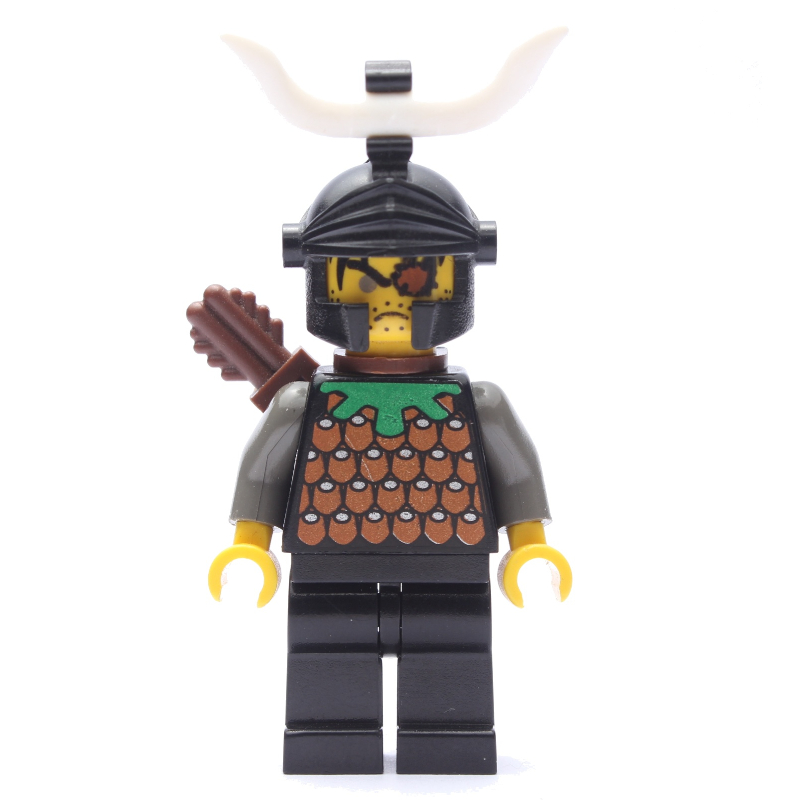 Archer (chevaliers royaume i) - gilbert le mauvais, casque noir, corne (Archer (Knights Kingdom I) - Gilbert the Bad, Black Helmet, Horn)