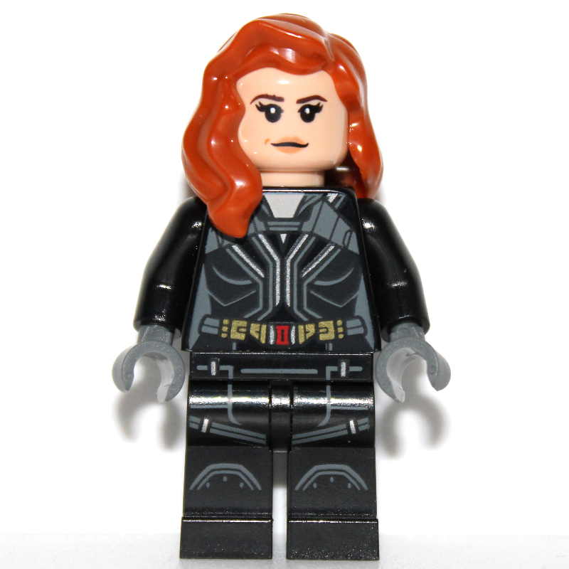 Black Widow, combinaison noire, ceinture dorée (Black Widow, Black Jumpsuit, Gold Belt)