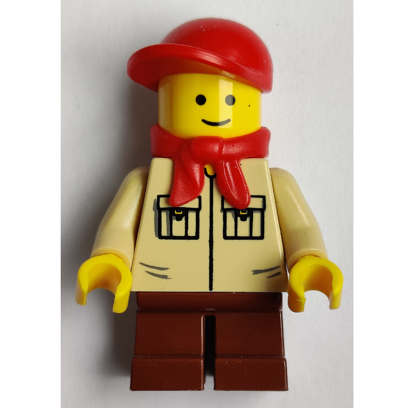 Kid, torse beige, jambes brun rougeâtre, casquette rouge, bandana (Kid, Tan Torso, Reddish Brown Legs, Red Cap, Bandana)