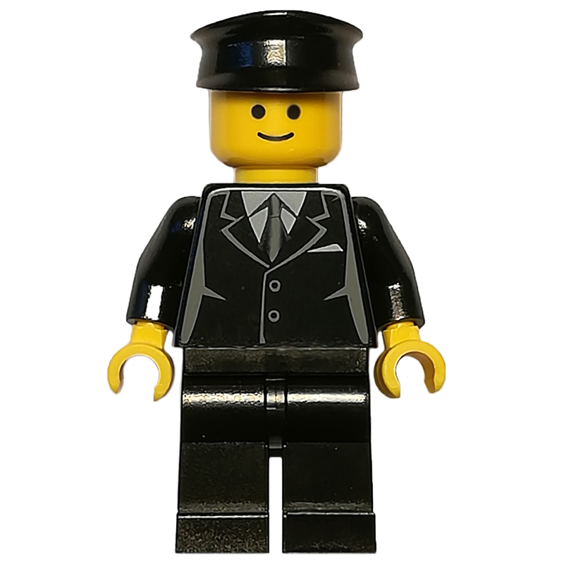 Veste torse noir, jambes noires, chapeau noir (Black Torso Jacket, Black Legs, Black Hat)