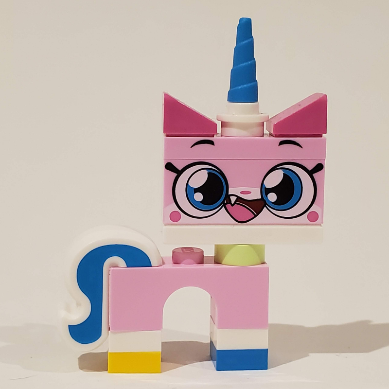 Unikitty, pied azur foncé, bouche ouverte, gros pupilles (Unikitty, Dark Azure Foot, Open Mouth, Big Pupils)