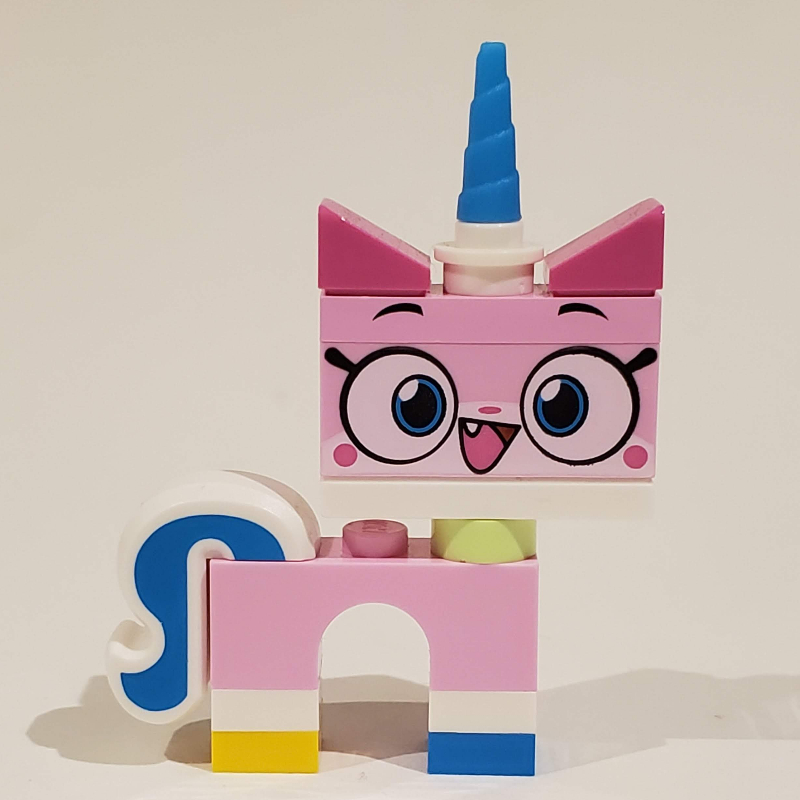 Unikitty, pied azur foncé, bouche ouverte, petites pupilles (Unikitty, Dark Azure Foot, Open Mouth, Small Pupils)