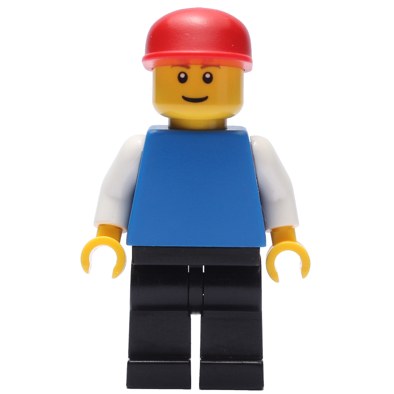 Torse bleu, jambes noires, casquette rouge (Blue Torso, Black Legs, Red Cap)