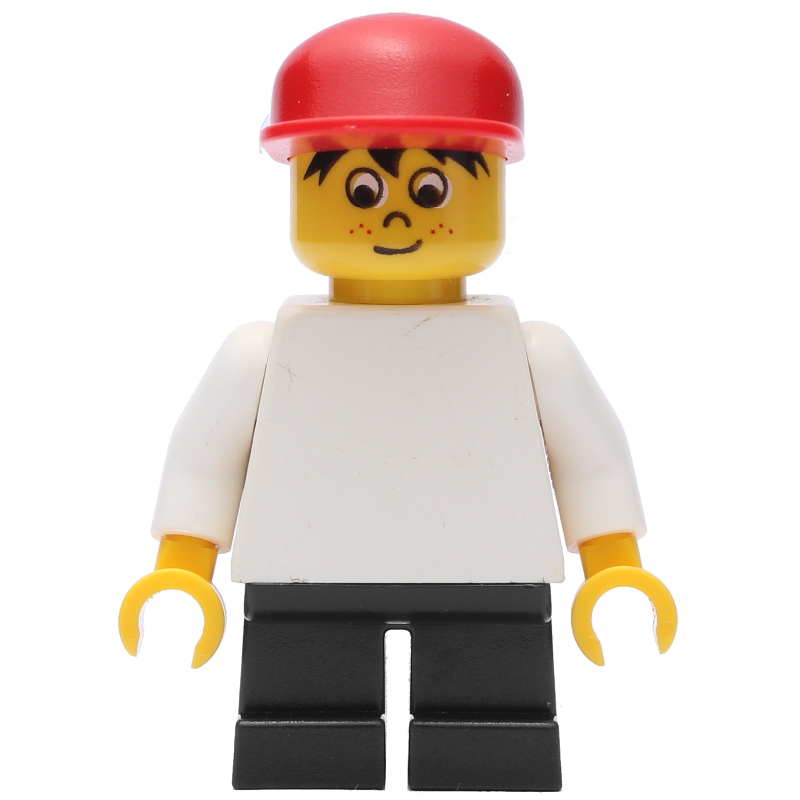 Timmy, jambes courtes noires, casquette rouge (Timmy, Short Black Legs, Red Cap)
