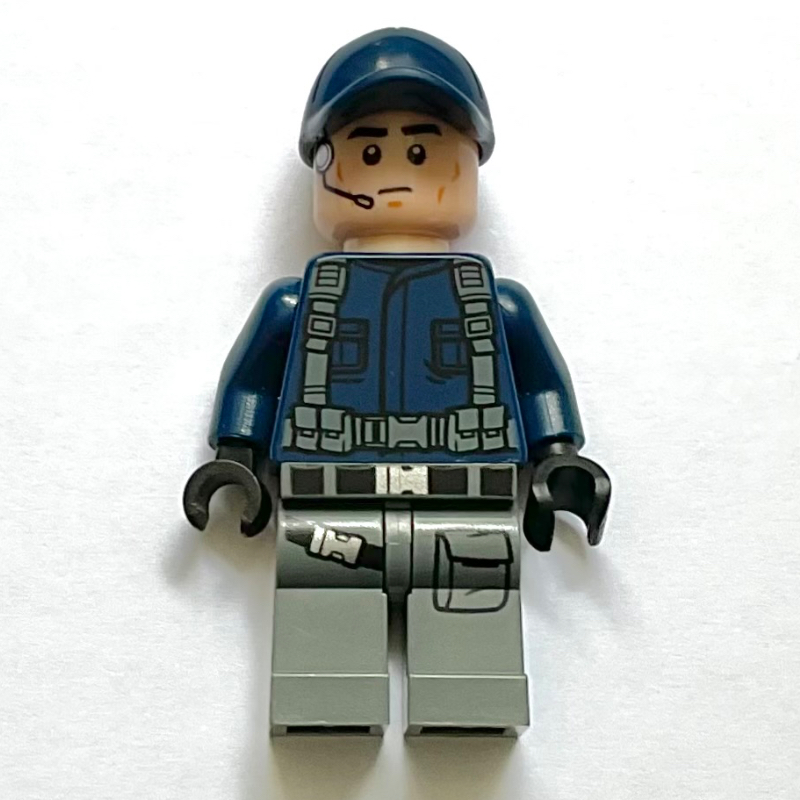 Acu Trooper, chemise bleu foncé avec bretelles, casquette bleu foncé (ACU Trooper, Dark Blue Shirt with Straps, Dark Blue Cap)