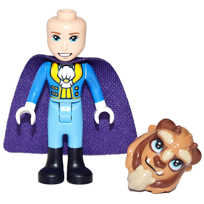 Bête, veste bleue, jambes bleu moyen, cape pourpre foncé (Beast, Blue Jacket, Medium Blue Legs, Dark Purple Cape)