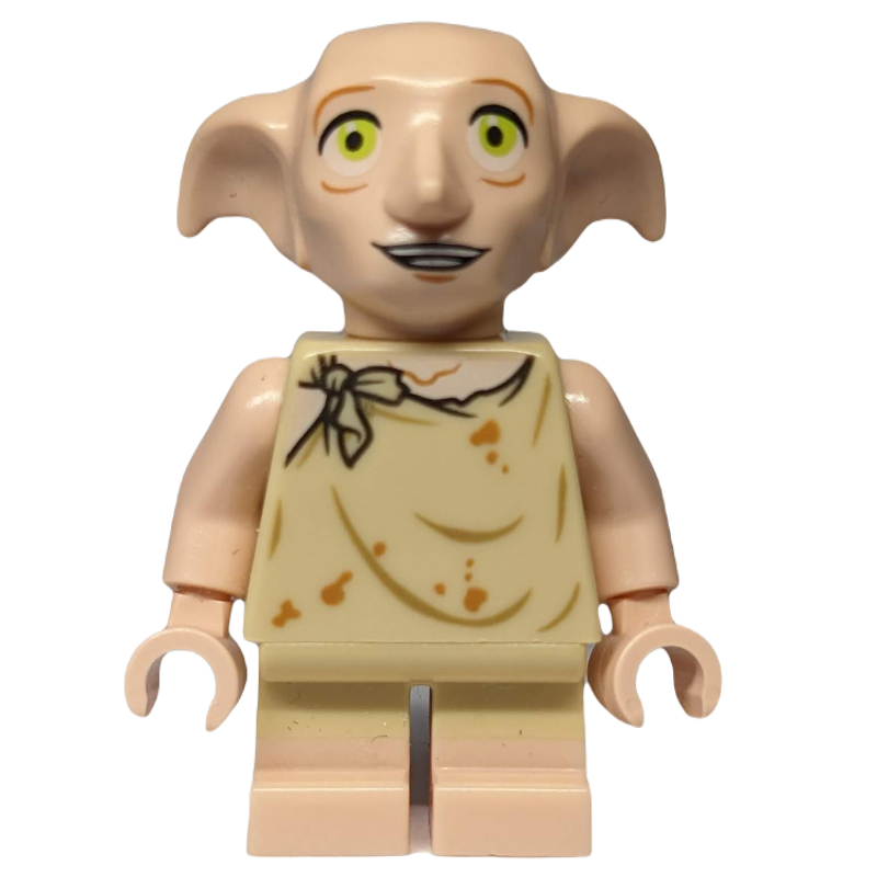 Dobby, gilet beige, bouche ouverte (Dobby, Tan Vest, Open Mouth)