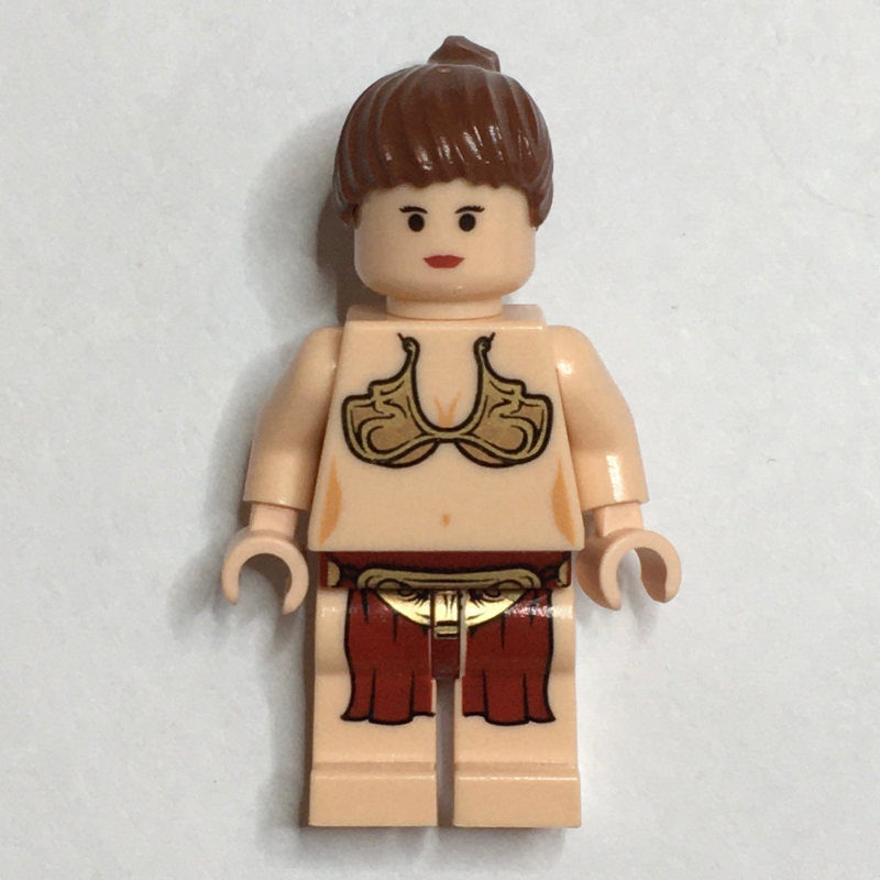 Princesse Leia, tenue d'esclave, yeux noirs (Princess Leia, Slave Outfit, Black Eyes)