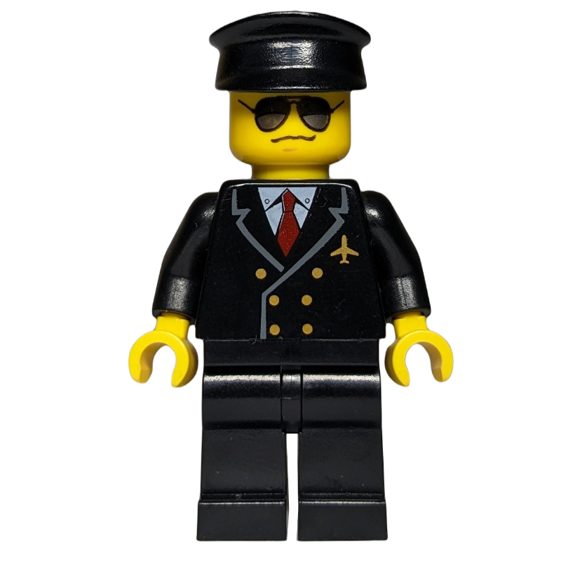 Pilote - torse noir, jambes noires chapeau noir (Pilot - Black Torso, Black Legs Black Hat)