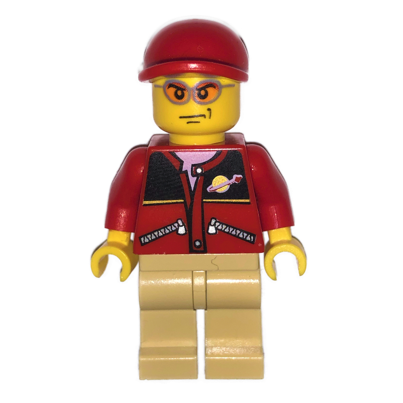 Torse rouge, jambes beiges, casquette rouge (Red Torso, Tan Legs, Red Cap)