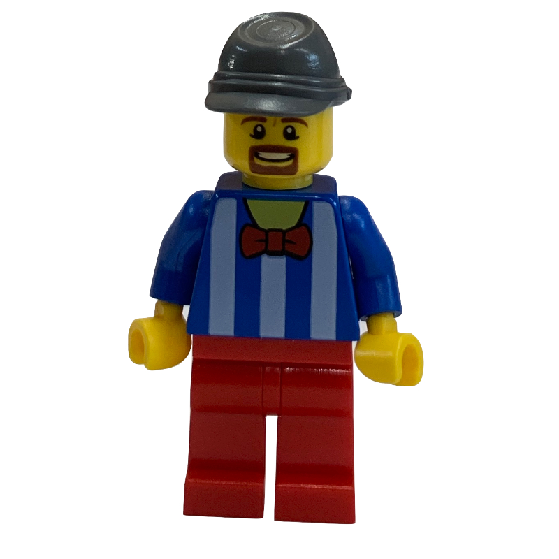 Torse bleu, jambes rouges, képi gris bleuté foncé (Blue Torso, Red Legs, Dark Bluish Grey Kepi)