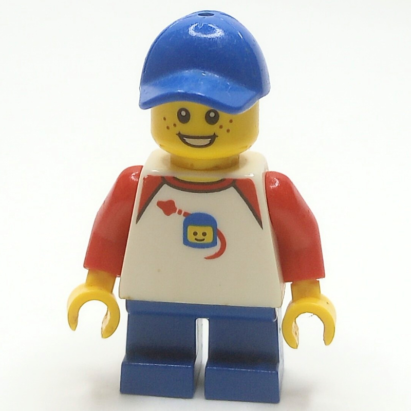 Kid - torse blanc, jambes bleues, casquette bleue (Kid - White Torso, Blue Legs, BLue Cap)