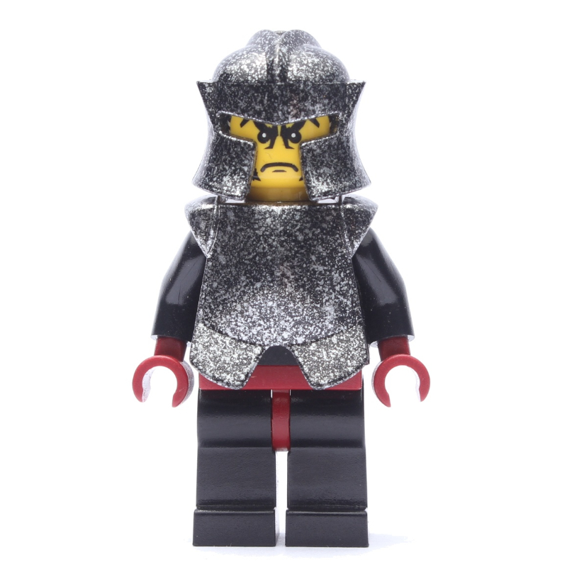 Chevalier d'ombre, casque noir-argent moucheté et armure (Shadow Knight, Speckle Black-Silver Helmet and Armor)