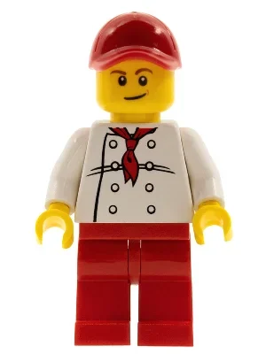 Cuisinier, foulard rouge, jambes rouges, casquette rouge (Chef, Red Neckerchief, Red Legs, Red Cap)