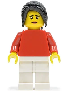 Torse rouge, jambes blanches, cheveux noirs (Red Torso, White Legs, Black Hair)