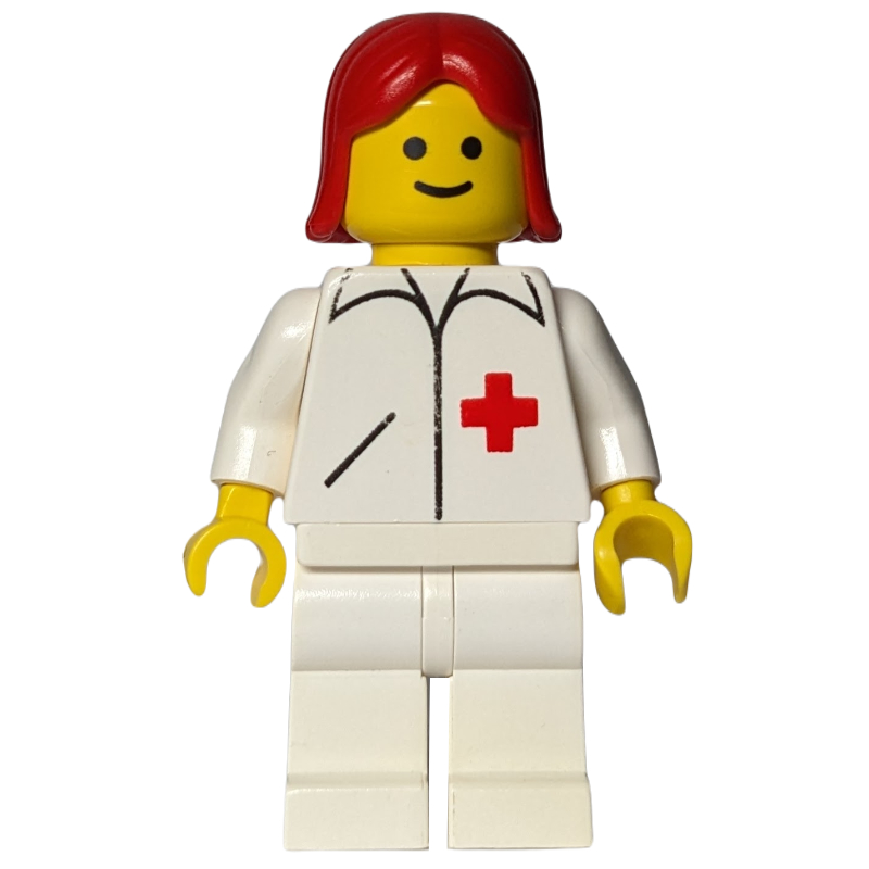 Médecin - jambes blanches, cheveux rouges (Doctor - White Legs, Red Hair)