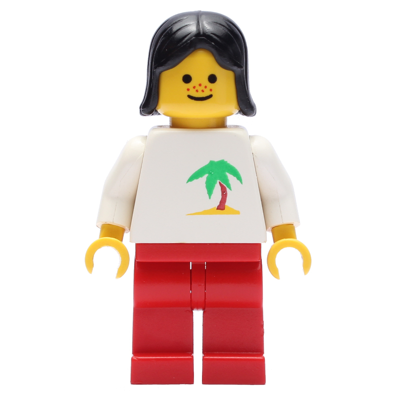 Torse blanc, jambes rouges, cheveux noirs, taches de rousseur (White Torso, Red Legs, Black Hair, Freckles)