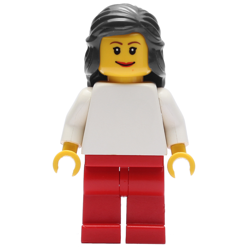 Torse blanc, jambes rouges, cheveux noirs (White Torso, Red Legs, Black Hair)