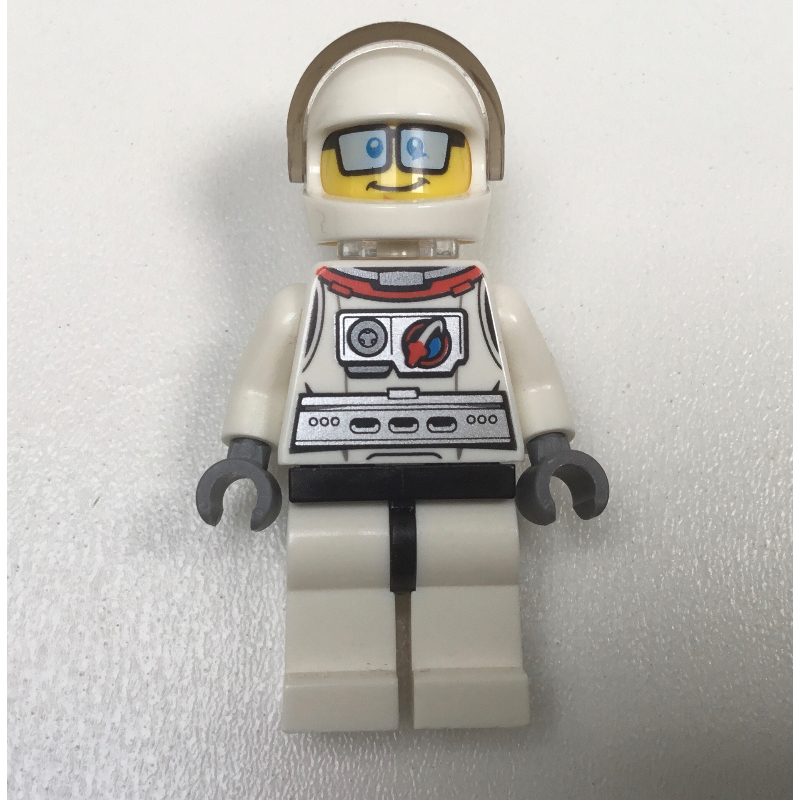 Astronaute - torse et jambes blancs, support de cou, lunettes (Astronaut - White Torso and Legs, Neck Bracket, Glasses)