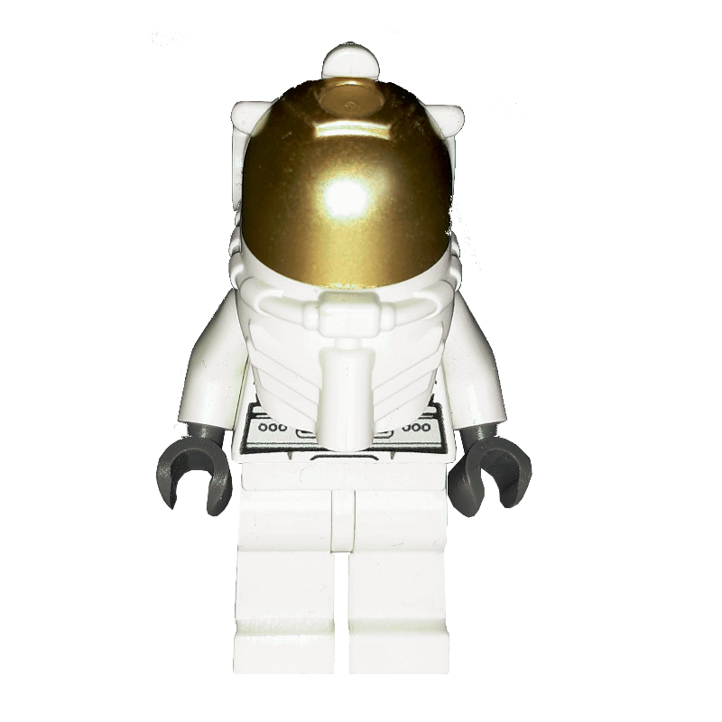 Astronaute, femme, blanc, casque de plongée, visière or (Astronaut, Woman, White, Diver Helmet, Gold Visor)