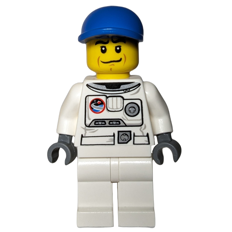 Astronaute, blanc, casquette bleue (Astronaut, White, Blue Cap)