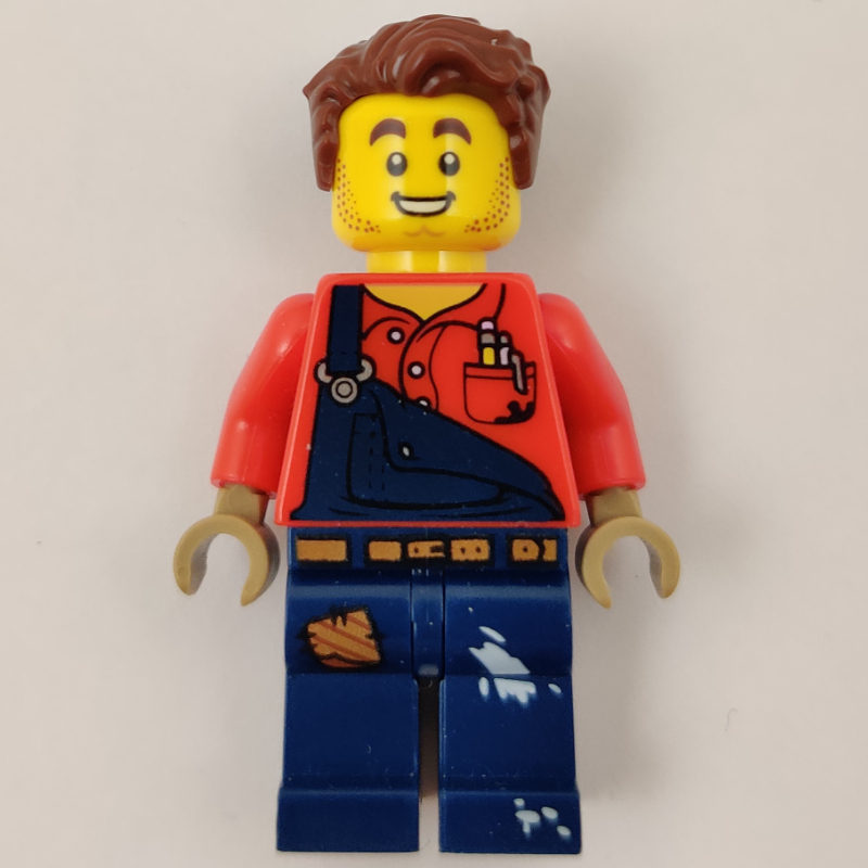 Harl hubbs, salopette bleu foncé (Harl Hubbs, Dark Blue Overalls)