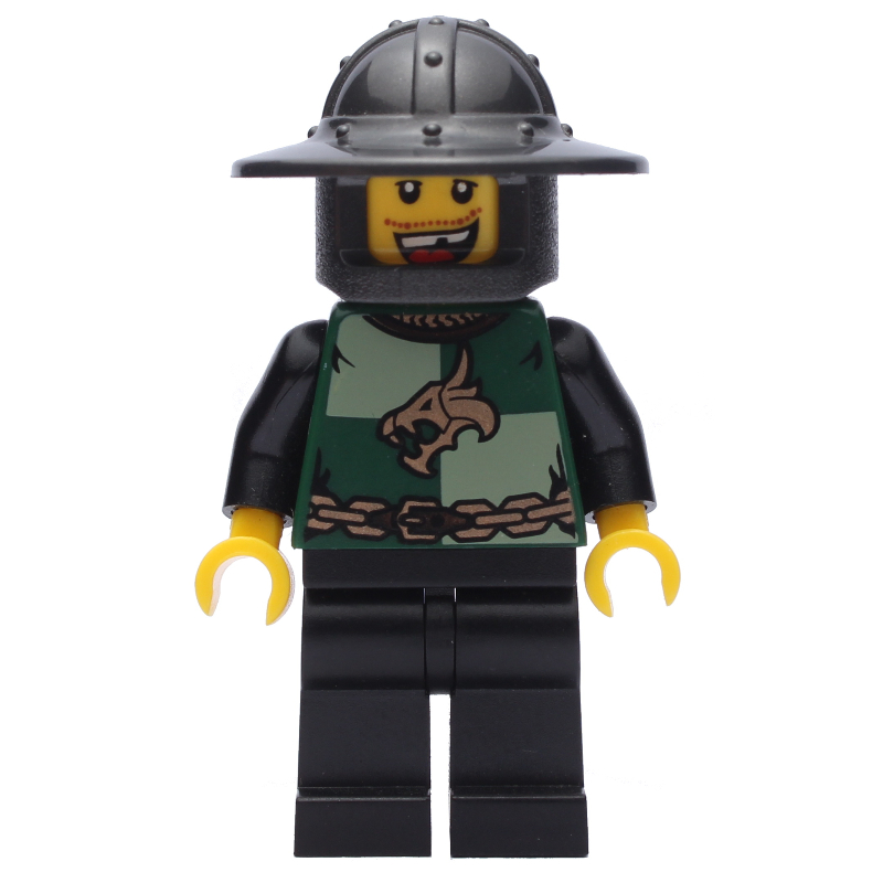 Chevalier, vert foncé, casque à grand bord (Knight, Dark Green, Wide Brim Helmet)