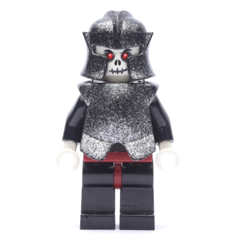 Squelette guerrier grimhelma, armure noir-argent moucheté et casque (Skeleton Warrior Grimhelma, Speckle Black-Silver Armor and Helmet)