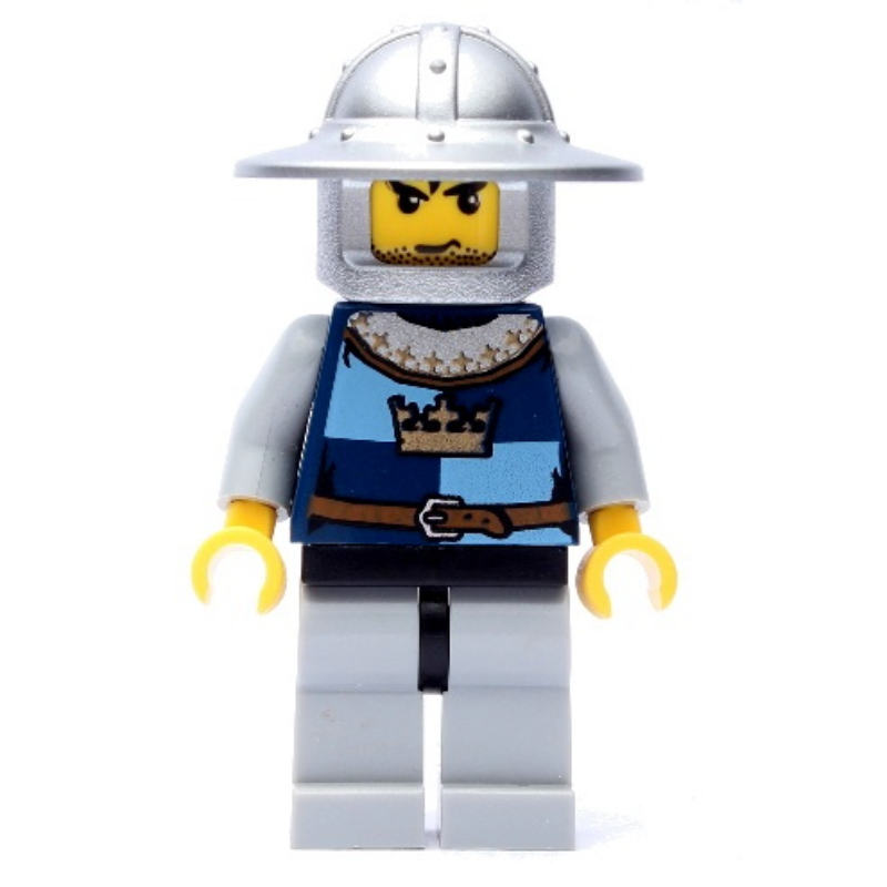 Chevalier, bleu foncé, casque à large bord (Knight, Dark Blue, Wide Brim Helmet)