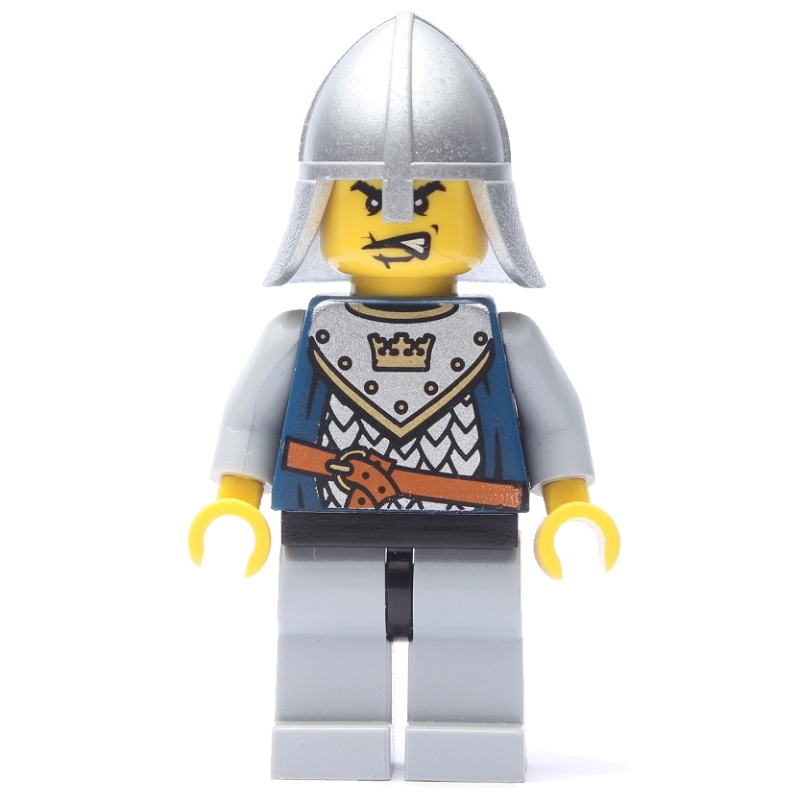 Chevalier, bleu foncé, casque, en colère (Knight, Dark Blue, Helmet, Angry)