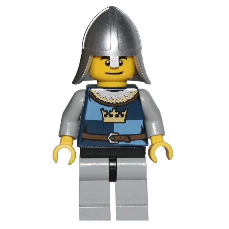 Chevalier, bleu foncé, casque, heureux / effrayé (Knight, Dark Blue, Helmet, Happy / Scared)