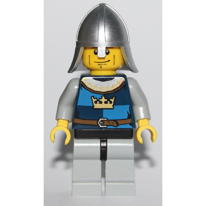 Chevalier, bleu foncé, casque, traits sur les joues (Knight, Dark Blue, Helmet, Cheek Lines)