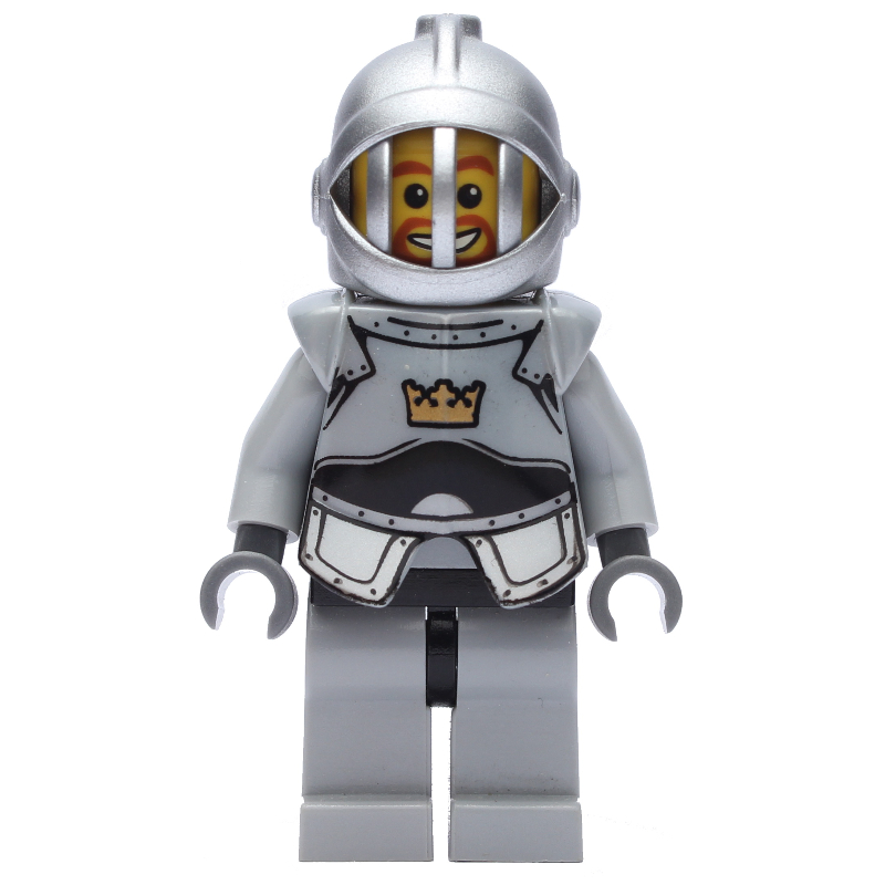 Chevalier, gris, armure, casque avec calandre, bouc (Knight, Gray, Armor, Helmet with Grille, Goatee Beard)