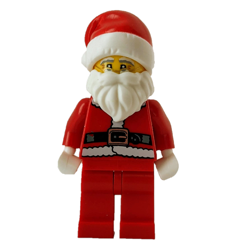 Père Noël, manteau et ceinture, jambes rouges unies, chapeau de père Noël (tête 3626c) (Santa, Coat and Belt, Plain Red Legs, Santa Hat (3626c Head))
