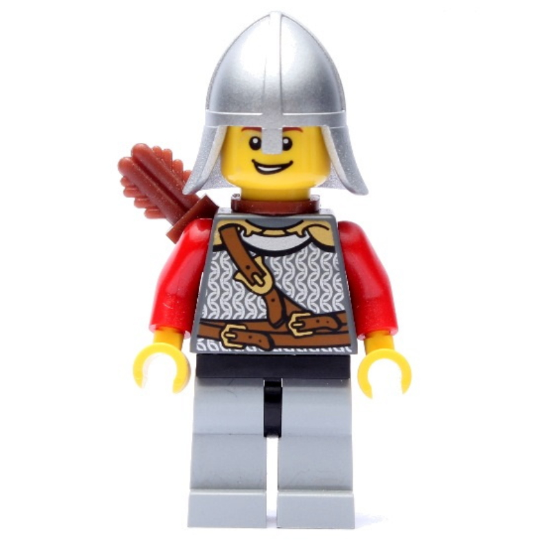 Chevalier lion, archer, casque, carquois (Lion Knight, Archer, Helmet, Quiver)
