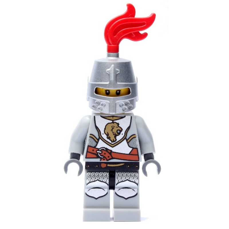 Chevalier lion, casque avec plume rouge (Lion Knight, Helmet with Red Plume)