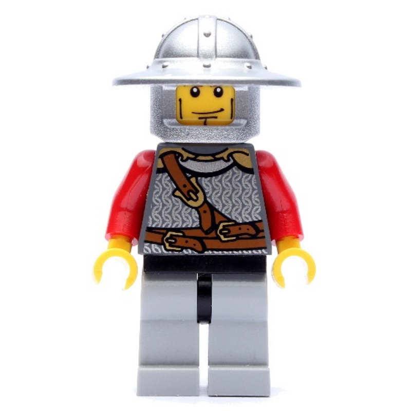 Chevalier lion, casque à grand bord, lignes de joue (Lion Knight, Wide Brim Helmet, Cheek Lines)