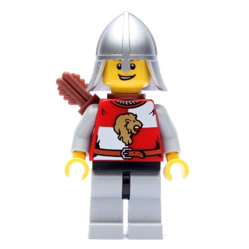 Chevalier du Lion, archer, casque, carquois (Lion Knight, Archer, Helmet, Quiver)