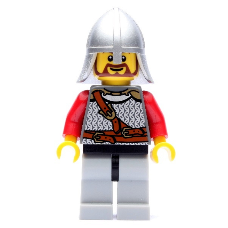 Chevalier lion, casque, barbe (Lion Knight, Helmet, Beard)
