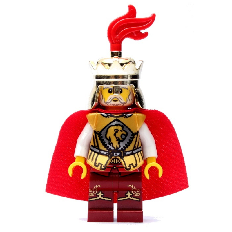 Roi, roi lion, plume rouge (King, Lion King, Red Plume)