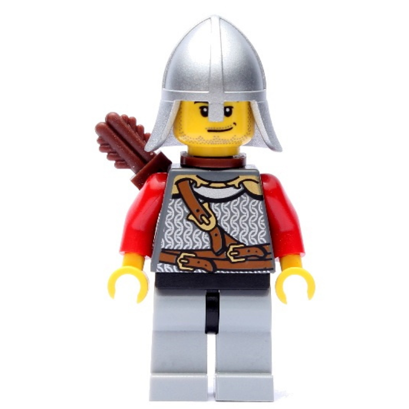 Chevalier lion, archer, casque, carquois, barbe naissante (Lion Knight, Archer, Helmet, Quiver, Stubble)