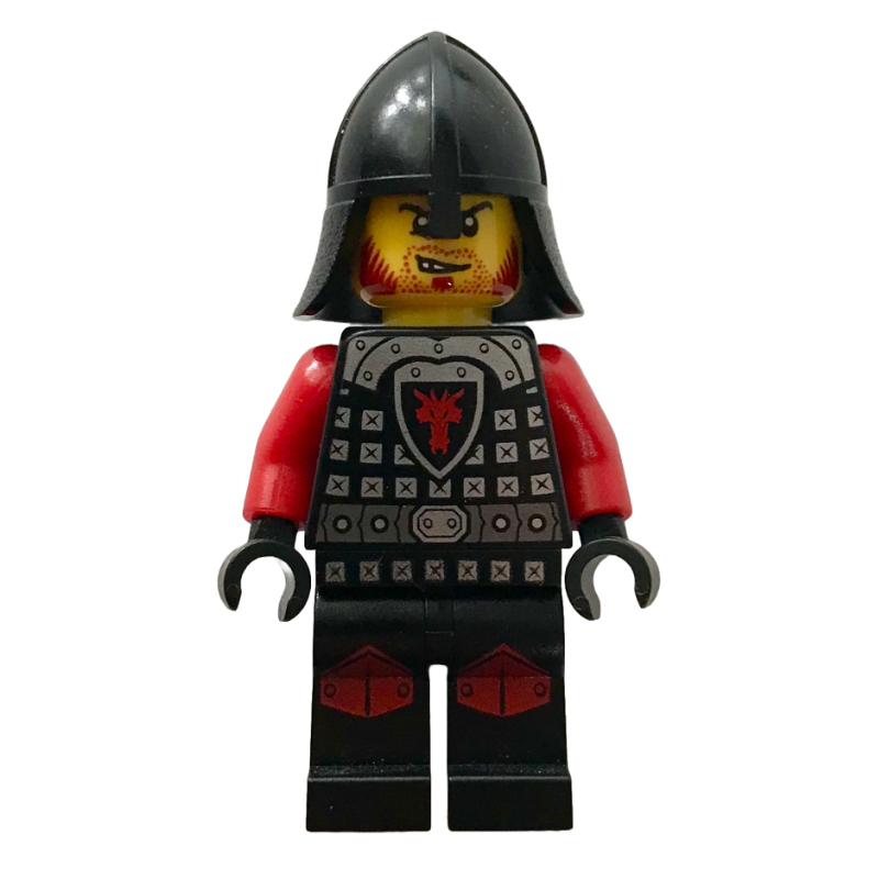 Chevalier du Dragon, rouge, casque, barbe rouge (Dragon Knight, Red, Helmet, Red Beard)