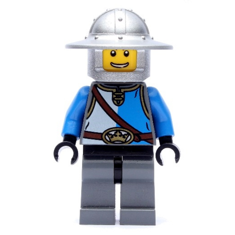 Chevalier, bleu, casque à grand bord (Knight, Blue, Wide Brim Helmet)