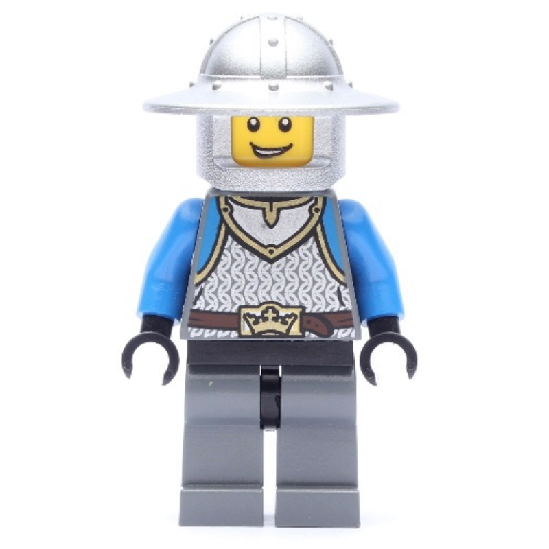 Chevalier, bleu, casque à grand bord (Knight, Blue, Wide Brim Helmet)