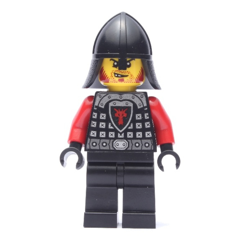 Chevalier du Dragon, rouge, casque, barbe rouge (Dragon Knight, Red, Helmet, Red Beard)